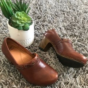 Dansko Clogs Oxfords Women Shoes Brown Leather 12